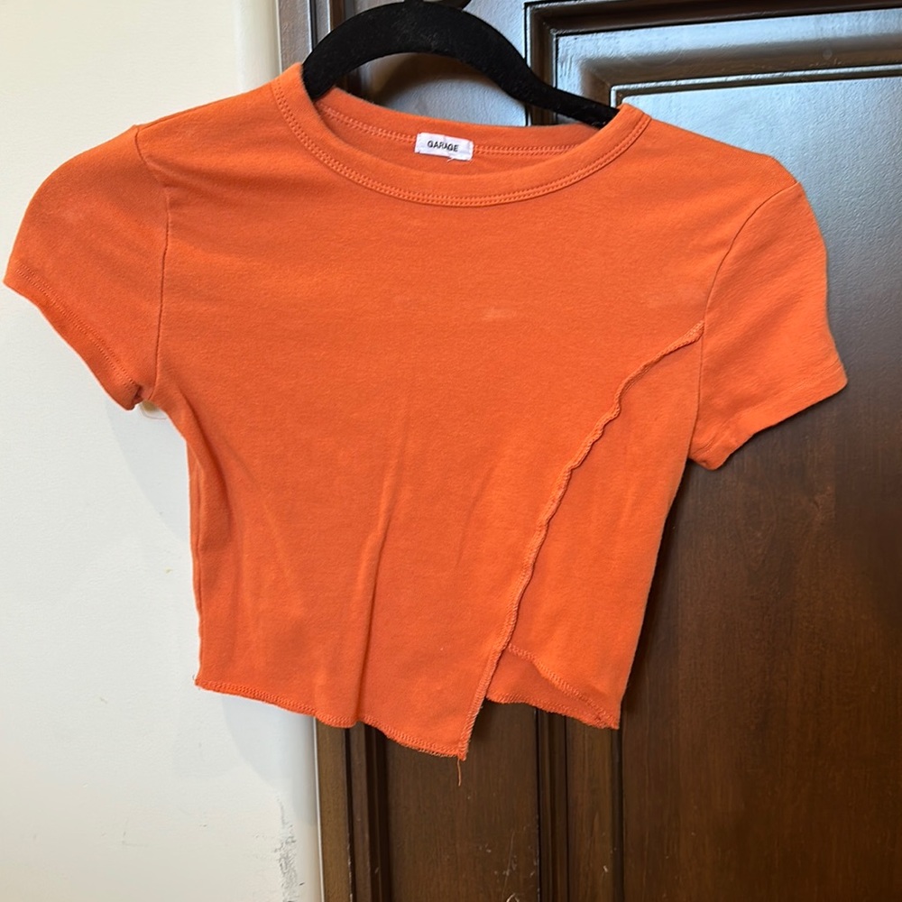 Orange garage tee shirt
